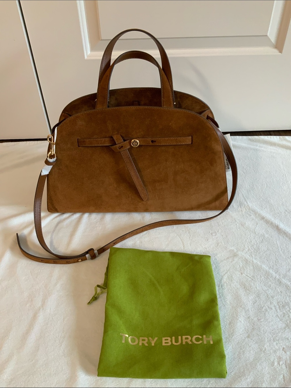 TORY BURCH ROMY SUEDE BAULETTO